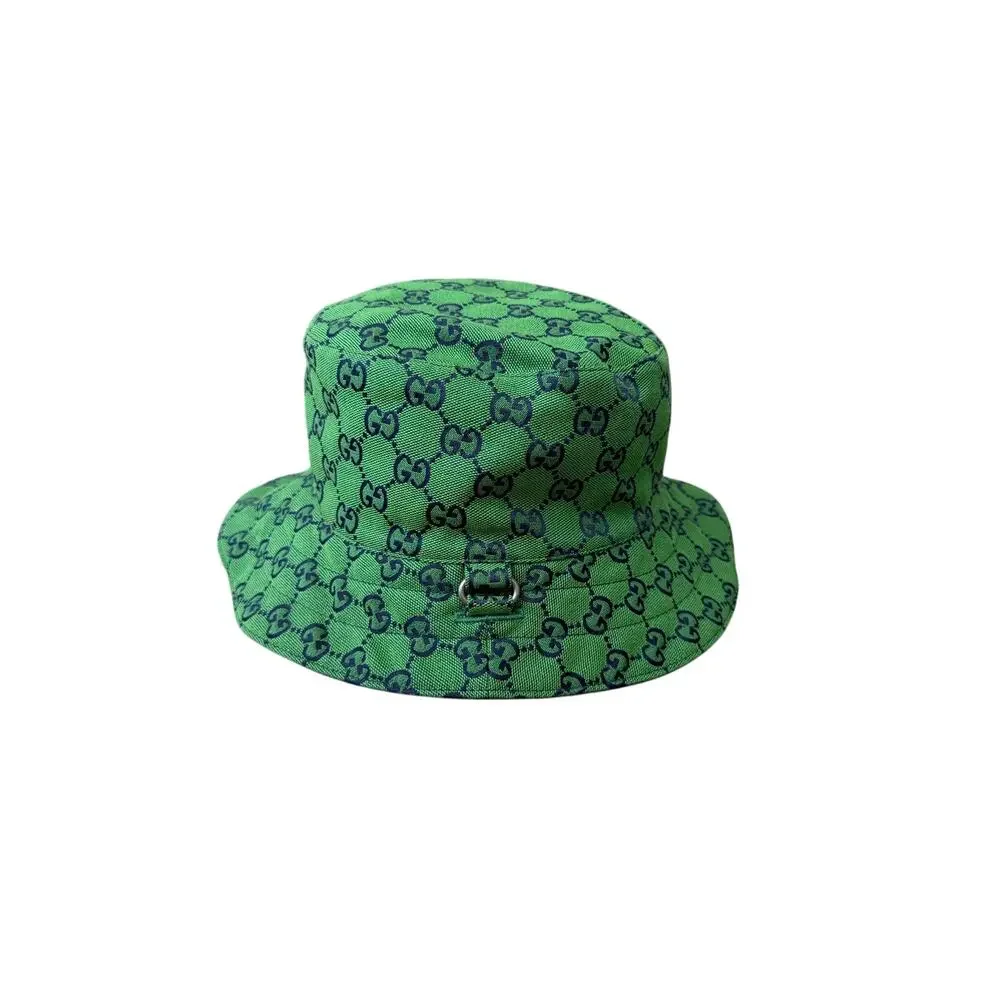 Gucci Self-Tie Green Bucket Hat (Size L)